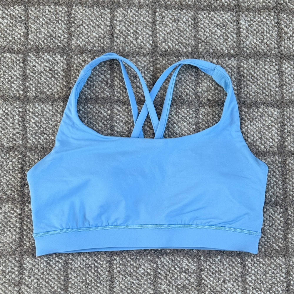 Like New - Lululemon Energy Bra Medium Support Blue Size 6